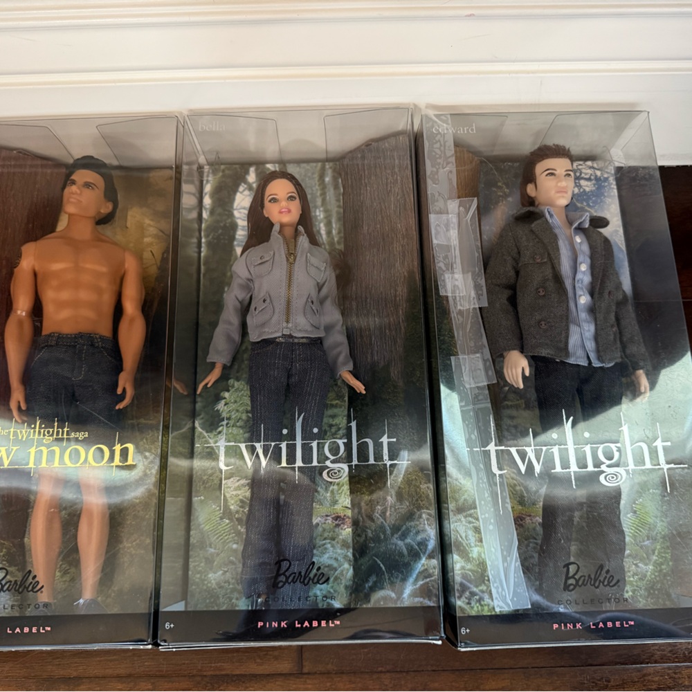 Vintage Limited Edition Pink Label Barbie Collectors Item: Twilight Series Trio